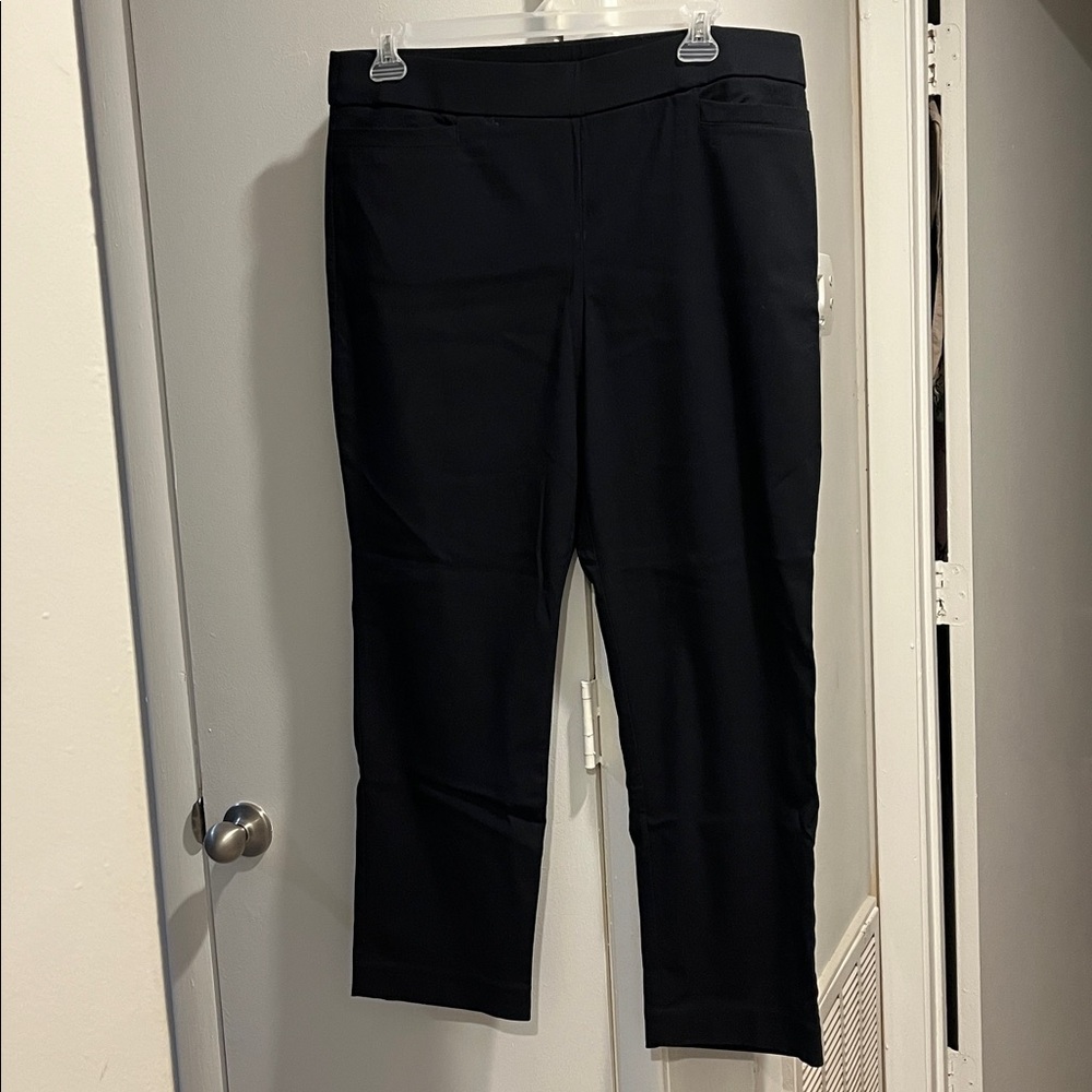 Kim Rogers Elegant Black Trousers plus size 16S like new